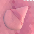 100-Count Triangle Powder Puffs – Soft Velour Makeup Sponge for Dry & Wet Foundation, Setting Powder & Face Cosmetics, Bridal Touch-up kits, Pink.