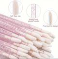 100-Count Disposable Lip Applicators – Lint-Free Doe Foot Wands for Lip Gloss, Lipstick & Precise Lip Makeup Application.