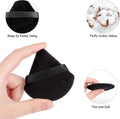 100-Count Triangle Powder Puffs – Soft Velour Makeup Sponge for Dry & Wet Foundation, Setting Powder & Face Cosmetics, Bridal Touch-up kits, Pink.