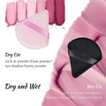 100-Count Triangle Powder Puffs – Soft Velour Makeup Sponge for Dry & Wet Foundation, Setting Powder & Face Cosmetics, Bridal Touch-up kits, Pink.
