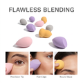 50-count Makeup Sponge Set Latex-Free and High-definition makeup blenders For Powder Cream and Liquid, Super Soft Sponges (random colours with 3 mixed shapes), 4cm*6cm medium size.