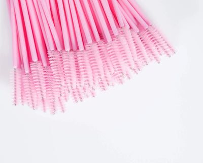 300-Count Disposable Eyelash Spoolies – Mascara Wand Applicator for Lash Extensions, Eyebrow Grooming & Eye Makeup