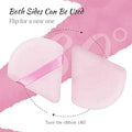 100-Count Triangle Powder Puffs – Soft Velour Makeup Sponge for Dry & Wet Foundation, Setting Powder & Face Cosmetics, Bridal Touch-up kits, Pink.
